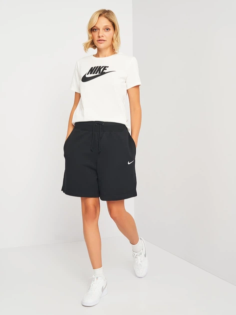 Футболка хлопковая женская Nike Club Tee DX7906-100 S Белая с принтом (0196154000543) - изображение 3