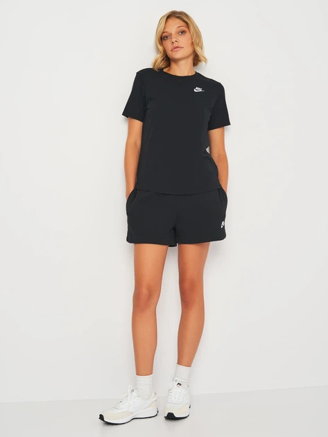Koszulka damska bawełniana Nike W Nsw Club Ss Tee DX7902-010 XS Czarna (196153998964) - obraz 3