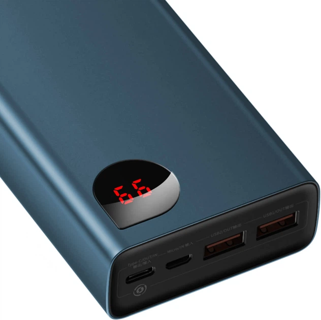 УМБ BASEUS Adaman Metal Digital Display Quick Charge Power Bank 20000mAh |2USB/1Type-C, 6A, 65W| (PPIMDA-D03) - Фото 20 УМБ BASEUS Adaman Metal Digital Display Quick Charge Power Bank 20000mAh |2USB/1Type-C, 6A, 65W| (PPIMDA-D03) - изображение 20