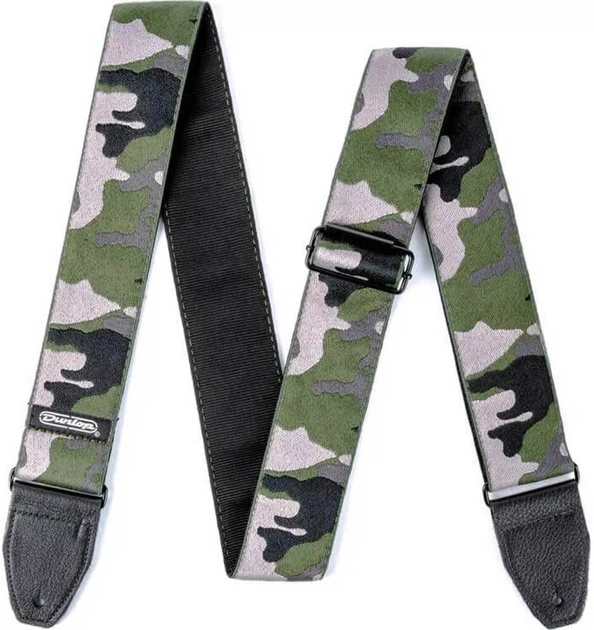 Ремень гитарный DUNLOP D6716 JACQUARD RANGER GREEN STRAP - Фото 2 Ремень гитарный DUNLOP D6716 JACQUARD RANGER GREEN STRAP - изображение 2