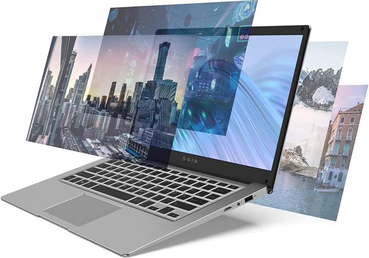 Ноутбук 14" SGIN M141Y Intel Celeron N4020 RAM 4GB eMMC 128GB 12час батарея Windows 11 Over Stоск - изображение 3