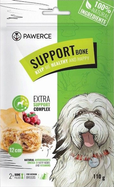 Гризак для собак Pawerce Support bone середніх порід 2 шт 0.11 кг (4260473650065) - зображення 1