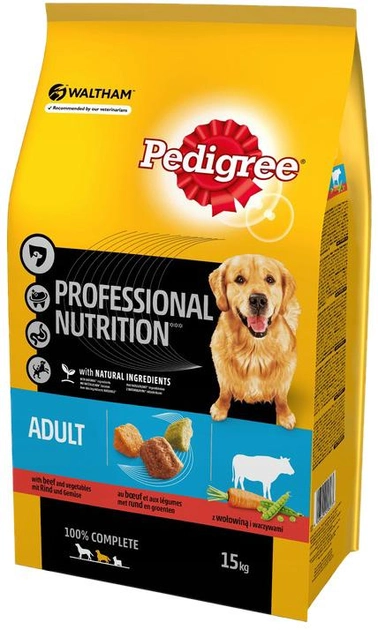 Корм для собак Pedigree Adult з яловичиною та овочами 2 кг (5998749120927) - зображення 1