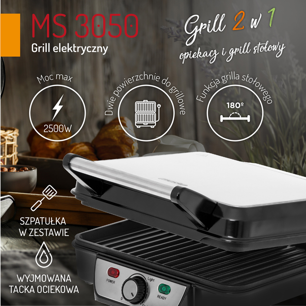 Гриль Mesko MS 3050 (5902934839525) - зображення 14