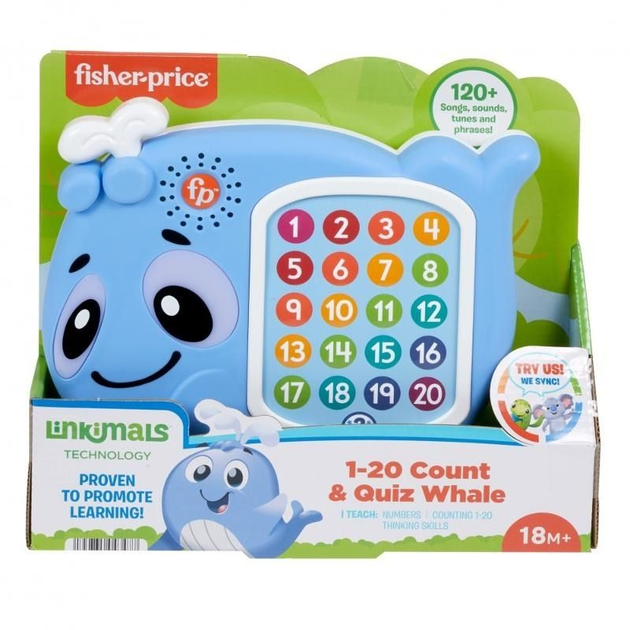 Zabawka interaktywna Fisher Price Wieloryb (0194735093618) - obraz 3