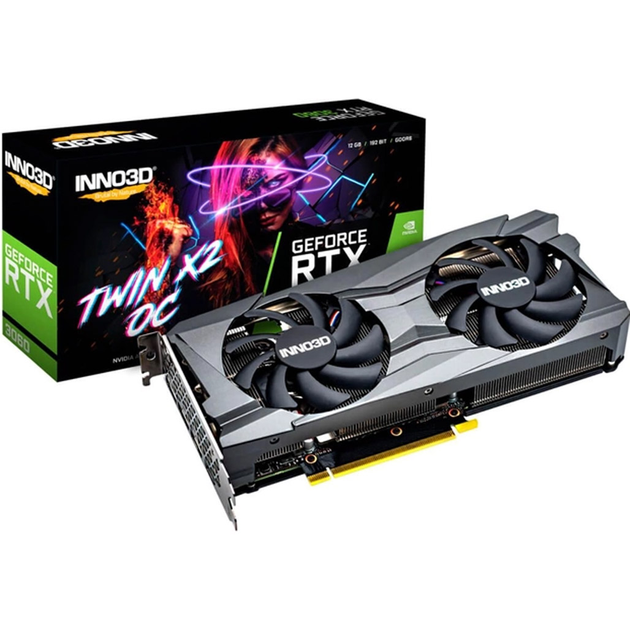 Видеокарта Inno3D GeForce RTX 3060 12GB TWIN X2 OC LHR (N30602-12D6X-11902120H) [89888] - изображение 1