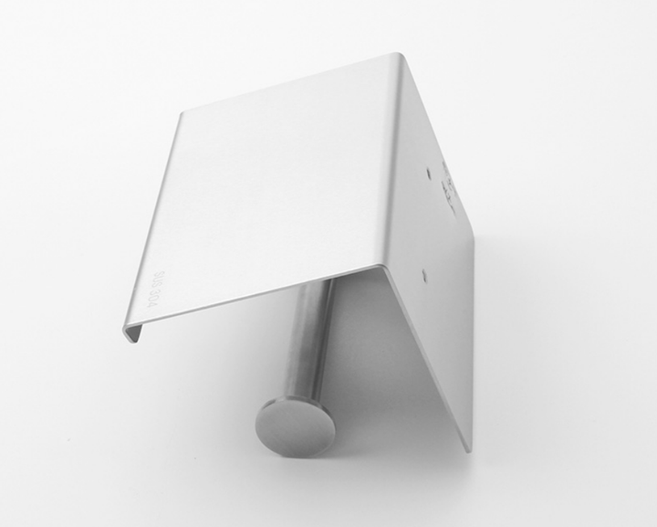 Тримач туалетного паперу Primo TP01 металевий з полицею - Matte Silver - зображення 6