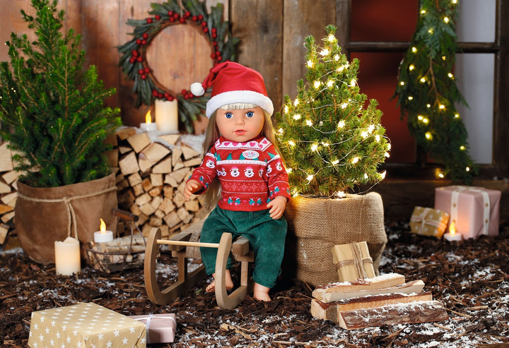 Різдвяний набір одягу для ляльки Zapf Creation Baby Born X-MAS Outfit (4001167830291) - зображення 2
