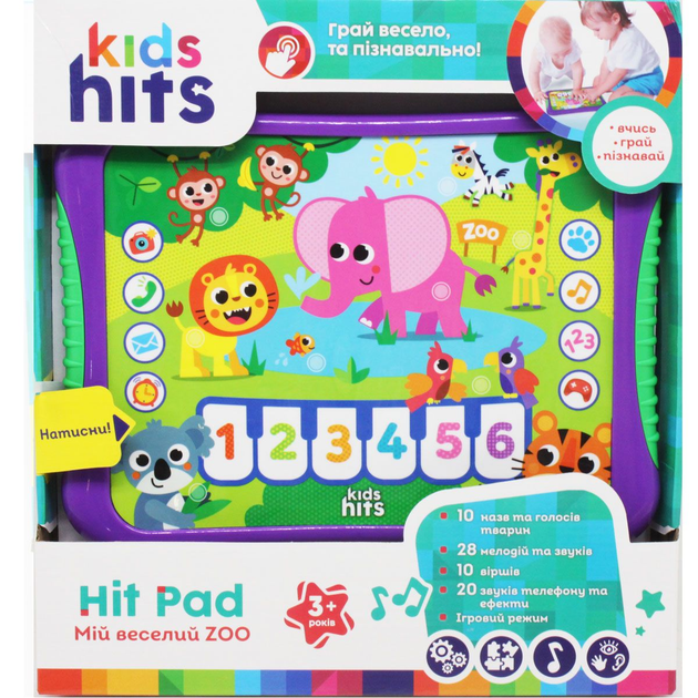 Интерактивный планшет Мой веселый Zoo укр Kids hits (KH01-005) (213935 ...