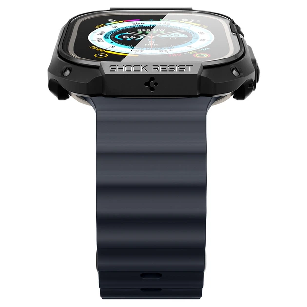 Чохол та скло Spigen для Apple Watch Ultra (49mm) Tough Armor, Black (ACS05457) - зображення 5