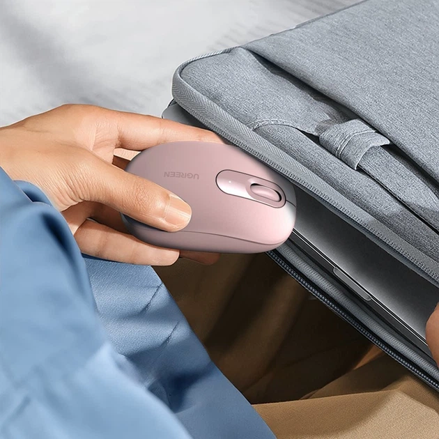 Беспроводная мышь UGREEN MU105 2.4 GHz Portable Wireless Mouse Pink (90686) - изображение 3