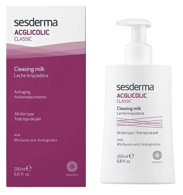 Mleko do mycia twarzy Sesderma Acglicolic Cleansing Milk 200 ml (8470001685261) - obraz 1