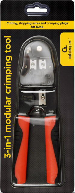 Wielofunkcyjne narzędzie do zaciskania Cablexpert T-WC-03 3 w 1 RJ-45 - obraz 3