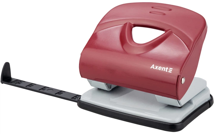 Дырокол Axent Exakt-2 30 листов Красный (3930-06-А) - изображение 2