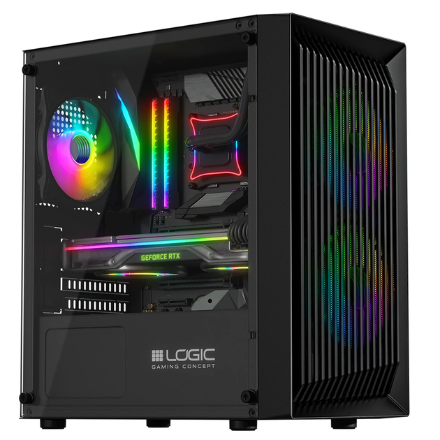 Корпус Logic Concept ATOS Mesh Glass ARGB Black (AM-ATOS-10-0000000-0002) - зображення 14