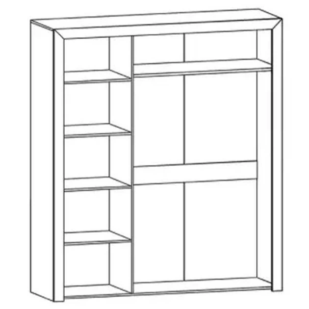 Шкаф Флоренс (3Д) (Мебель Сервис) Секвоя / Капучино 344605_1 - изображение 2