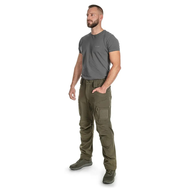 Штани тактичні, оливка Mil-Tec Softshell Pants Assault Ranger Olive 11380012 розмір M- - изображение 2