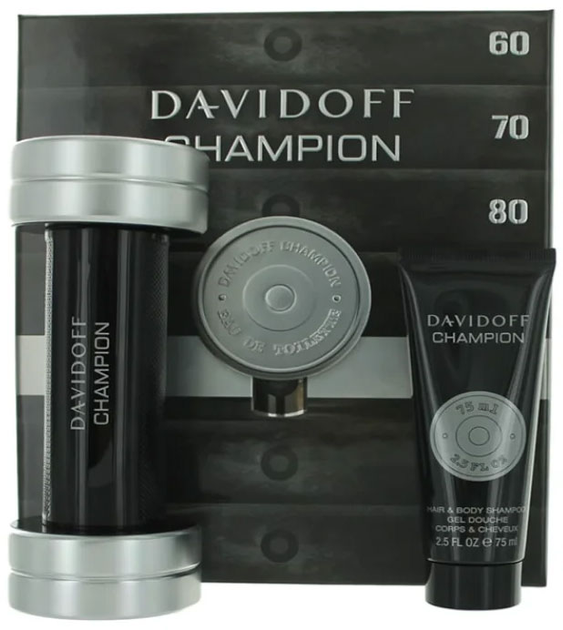 Набір Davidoff Champion Eau De Toilette Spray 90 мл + Шампунь 90 мл (3607342457218) - зображення 1