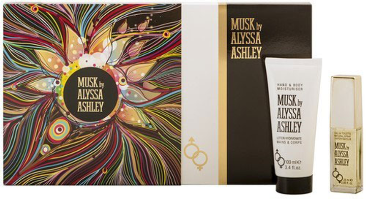 Zestaw damski Alyssa Ashley Musk Eau De Toilette Spray 50 ml + Dezodorant 100 ml (3495080740590) - obraz 1