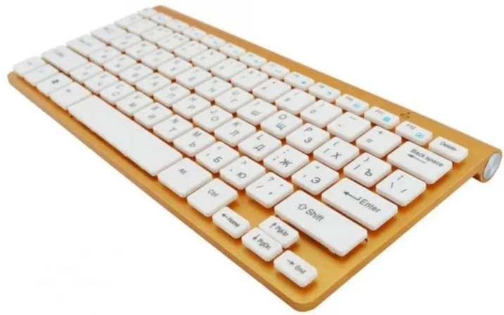 Клавіатура та мишка wireless 902 Бездротова Золота - зображення 3