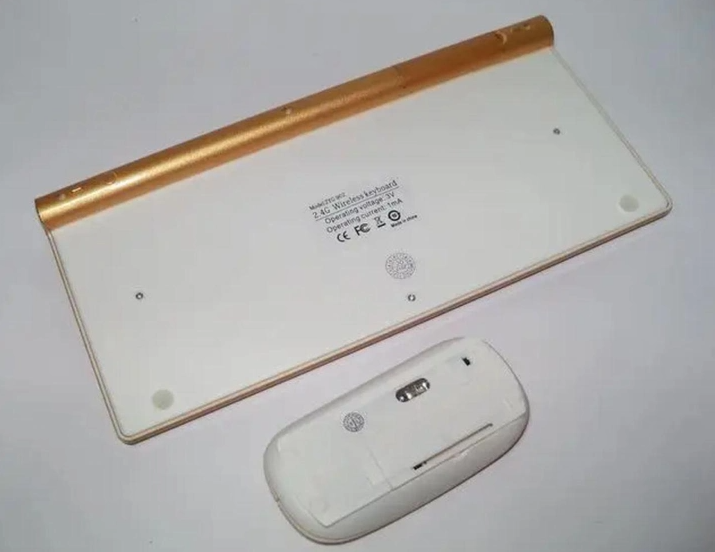 Клавіатура та мишка wireless 902 Бездротова Золота - зображення 7