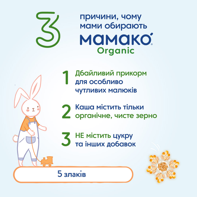 Дитяча безмолочна каша MAMAKO Organic 5 злаків для дітей з 6 місяців 200 г (8437022039312) - зображення 4
