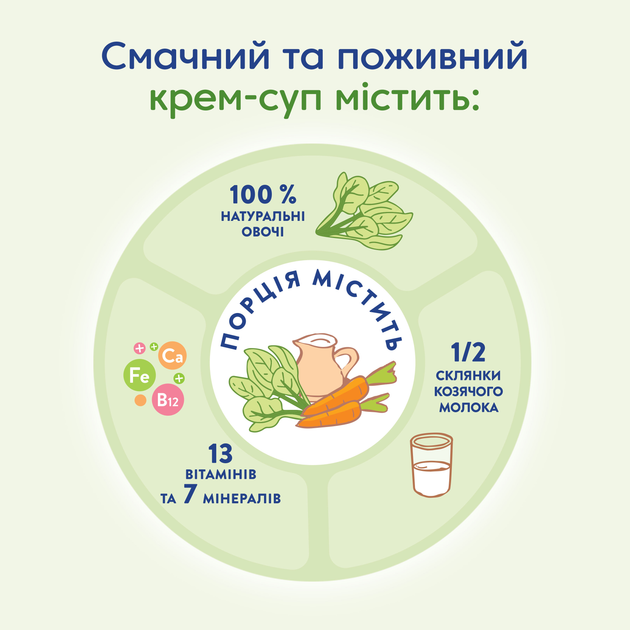 Крем-суп MAMAKO зі шпинату на козячому молоці 150 г (8437022039350) - зображення 4