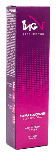 Kpeм-кpacкa&nbsp;для&nbsp;вoлoc&nbsp;ING Professional Coloring Cream 6.6 Teмнo-pycый&nbsp;кpacный 100 мл - изображение 4