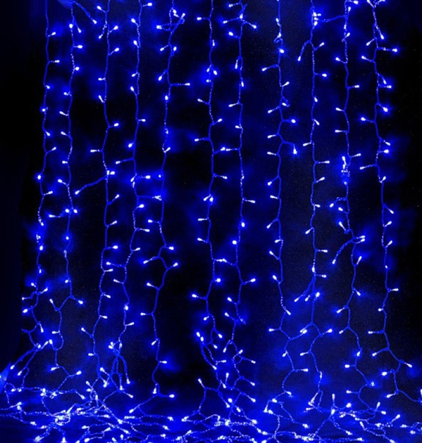 Гирлянда водопад LED 3х3 м Синий RD-7151 320-400 (7151RD3X3М333C4) ICL44 - изображение 1