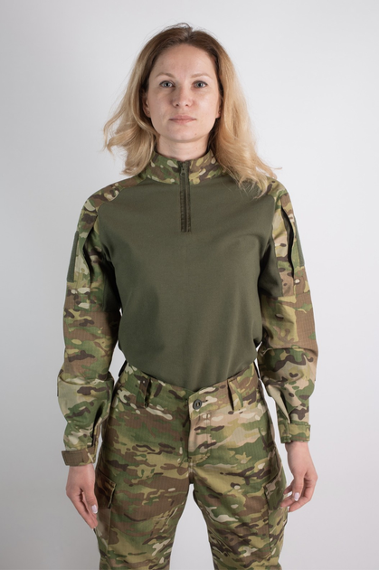 Убакс женский мультикам рубашка тактическая с длинным рукавом размер 68 - изображение 1