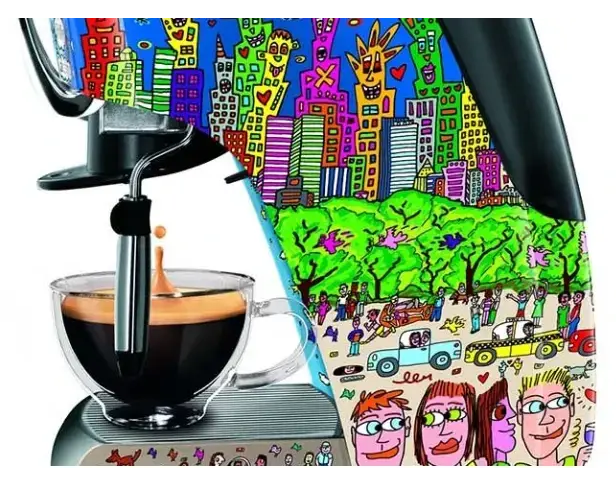(美品)ムチョカワークス　ジョイプー Кофеварка капсульная TCM Tchibo Cafissimo Classic James Rizzi