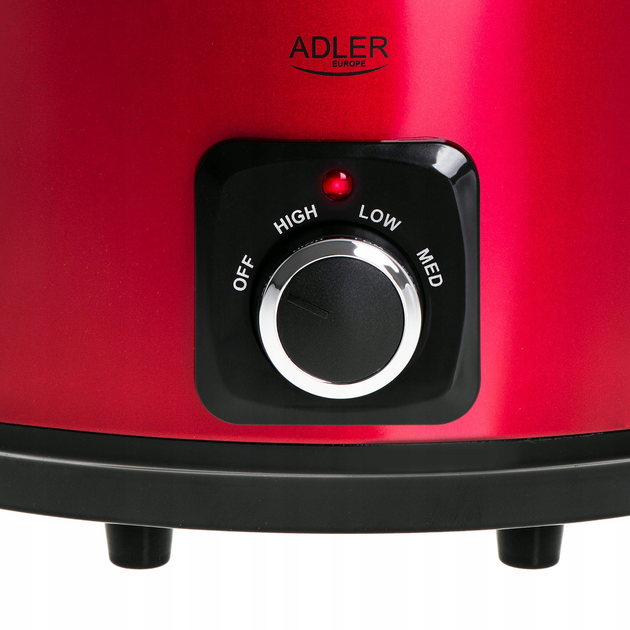 Медленноварка Мультиварка Adler AD 6413 5.8L red - изображение 4