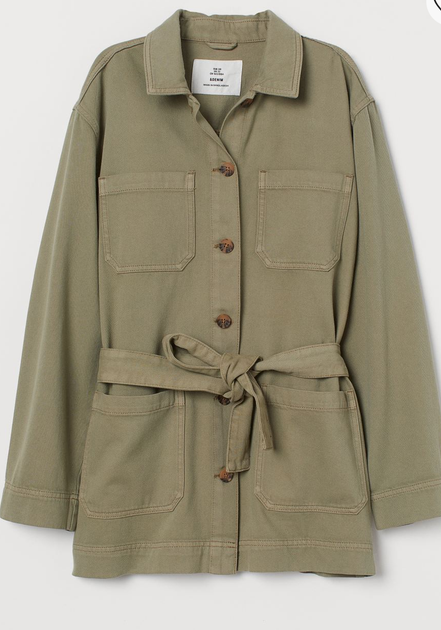 Жіноча джинсова куртка H&M (55717) S Зелена - изображение 3