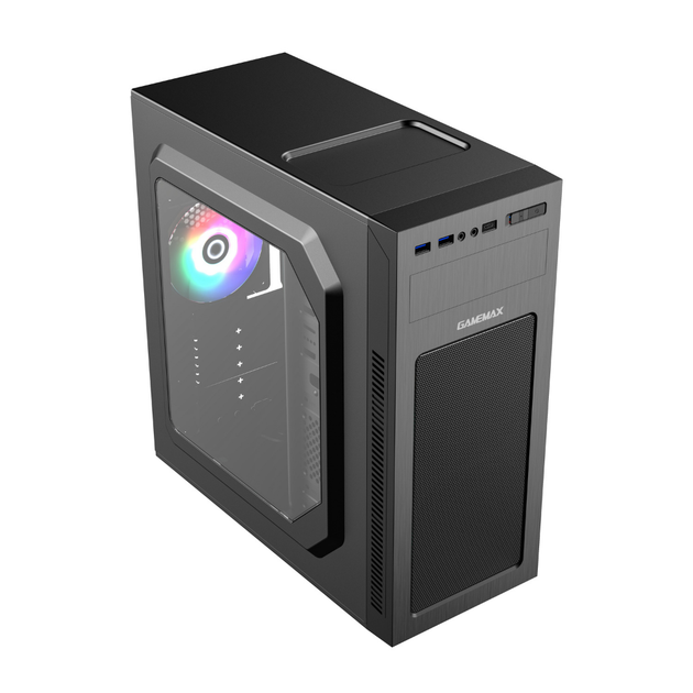 Корпус для компьютера Midіtower GameMax MT525-2U3TYC-NP без БП Черный - Фото 1 Корпус для компьютера Midіtower GameMax MT525-2U3TYC-NP без БП Черный - изображение 1