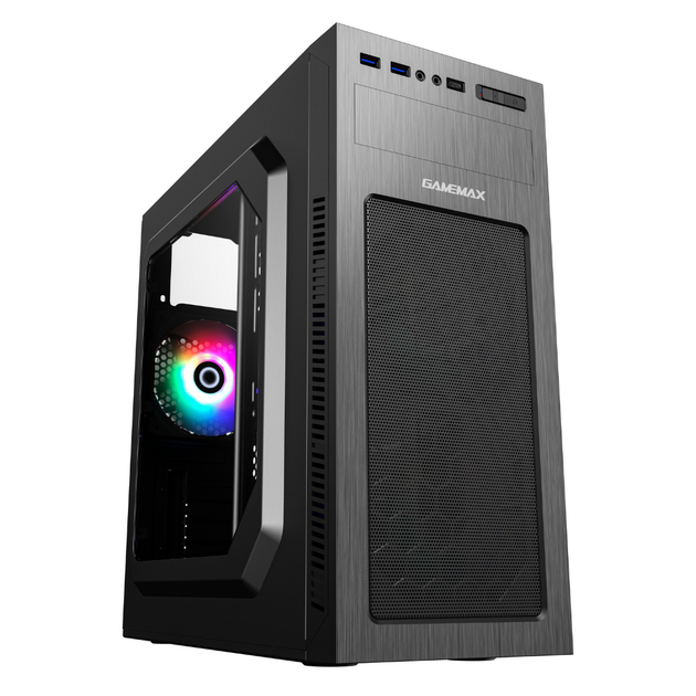 Корпус для компьютера Midіtower GameMax MT525-2U3TYC-NP без БП Черный - Фото 2 Корпус для компьютера Midіtower GameMax MT525-2U3TYC-NP без БП Черный - изображение 2
