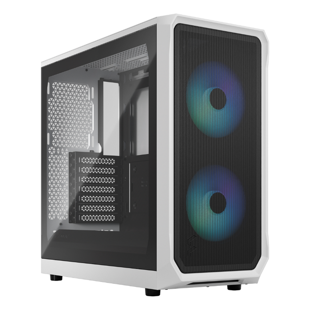 Корпус для компьютера Miditower Fractal Design Focus2 RGB White TG ClearTint без БП - изображение 3