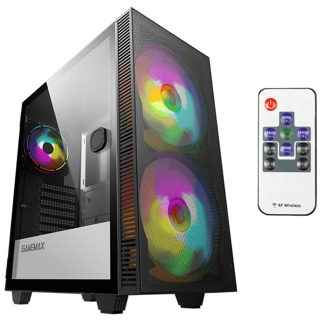 Корпус для компьютера АТХ GameMax Aero без БП/подсветка/Miditower Черный - изображение 10