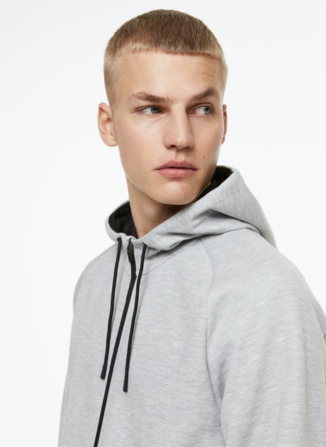 Чоловіча спортивна кофта H&M (55664) S Сіра - изображение 5