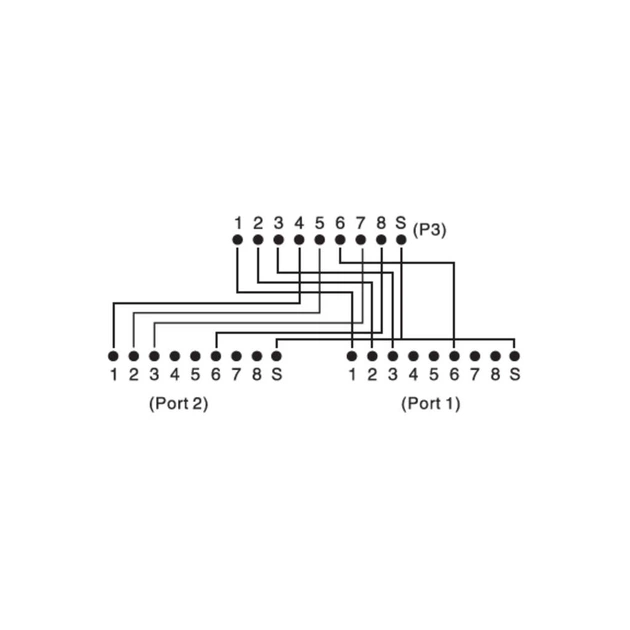 Разветвитель Digitus витой пары, STP, cat.5e, 1x2RJ-45 (DN-93904) - изображение 2