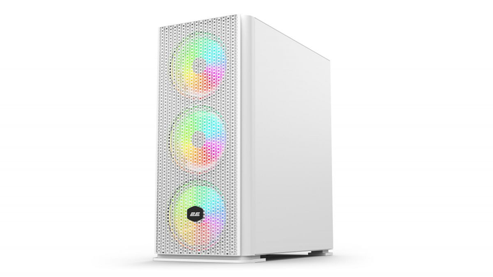Корпус 2E Gaming Vertex GI01W, без БЖ, 2xUSB 3.0, 1xUSB Type-C, 3x140mm ARGB, 1x120mm ARGB, controller with remote, TG Side Panel, EATX, білий - изображение 3