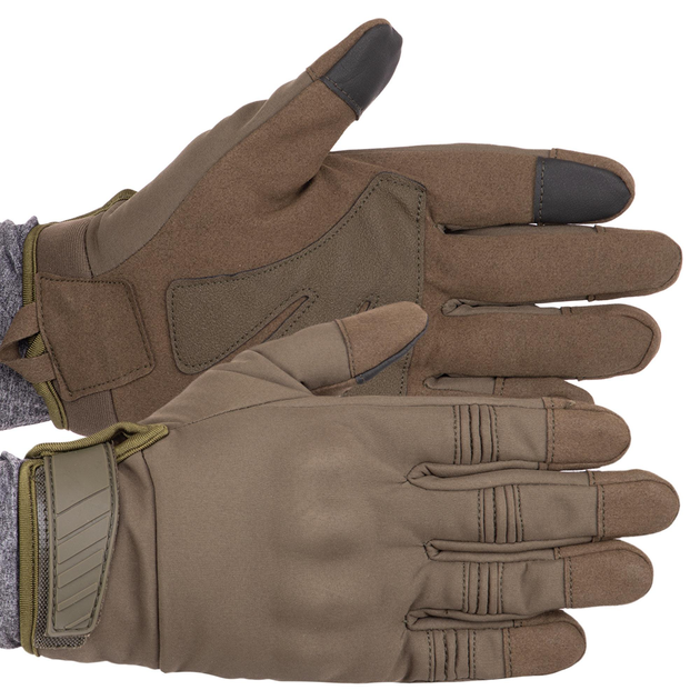 Перчатки тактические с закрытыми пальцами Military Rangers BC-9878 Цвет: Оливковый размер: XL - изображение 1