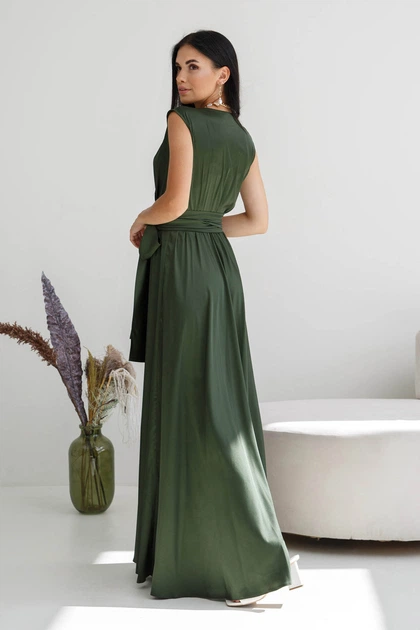 Сукня Jadone Fashion Фурор XL хакі - Фото 4 Сукня Jadone Fashion Фурор XL хакі - зображення 4