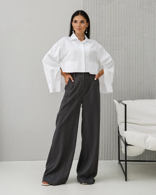 Штани Jadone Fashion Фіва L темно-сірий - Фото 1 Штани Jadone Fashion Фіва L темно-сірий - зображення 1