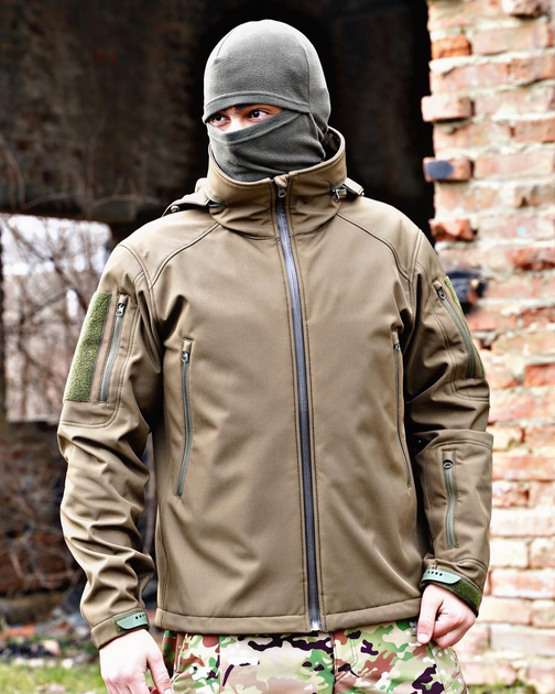 Куртка тактична PROF 4.5.0 SOFT SHELL 2XL ОЛИВА - изображение 1