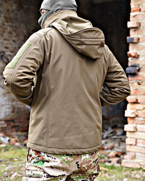 Куртка тактична PROF 4.5.0 SOFT SHELL 3XL ОЛИВА - изображение 2