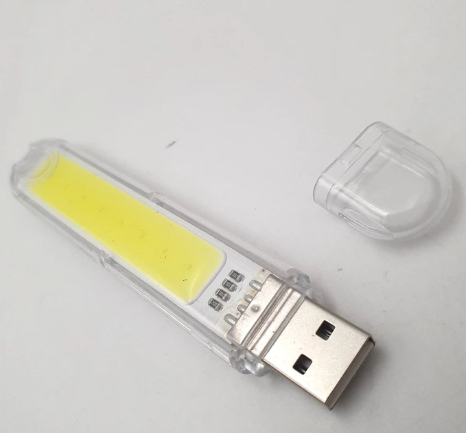 USB подсветка COB в виде флешки брелка для ноутбука повербанка LED лампа светильник 10х2см UKC 0509 - Фото 3 USB подсветка COB в виде флешки брелка для ноутбука повербанка LED лампа светильник 10х2см UKC 0509 - изображение 3