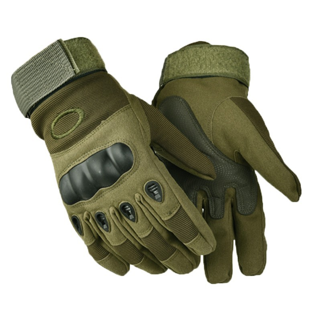 Тактичні палі рукавички (олива) (розмір M) - зображення 1