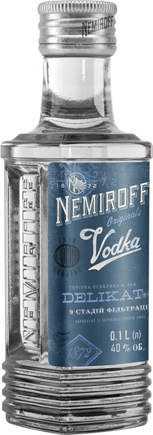 Упаковка горілки особливої Nemiroff Originals Делікат м'яка 0.1 л 40% х 30 шт (4820181420963) - зображення 2