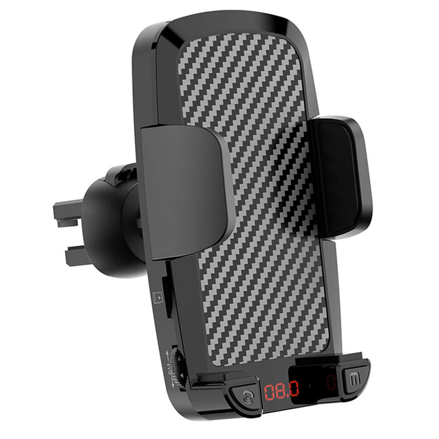 Автомобильный FM ФМ Bluetooth модулятор Terra IQ, трансмиттер, держатель для телефона - изображение 2
