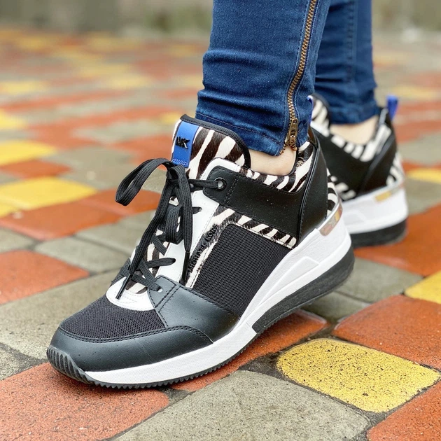 Кроссовки женские MICHAEL Michael Kors Georgie Canvas and Leather Sneaker (размер: 38, US 7 (24см)) - Фото 6 Кроссовки женские MICHAEL Michael Kors Georgie Canvas and Leather Sneaker (размер: 38, US 7 (24см)) - изображение 6
